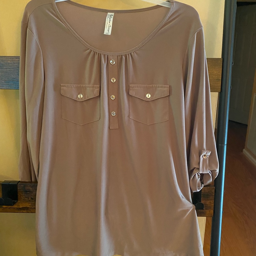 Brown blouse